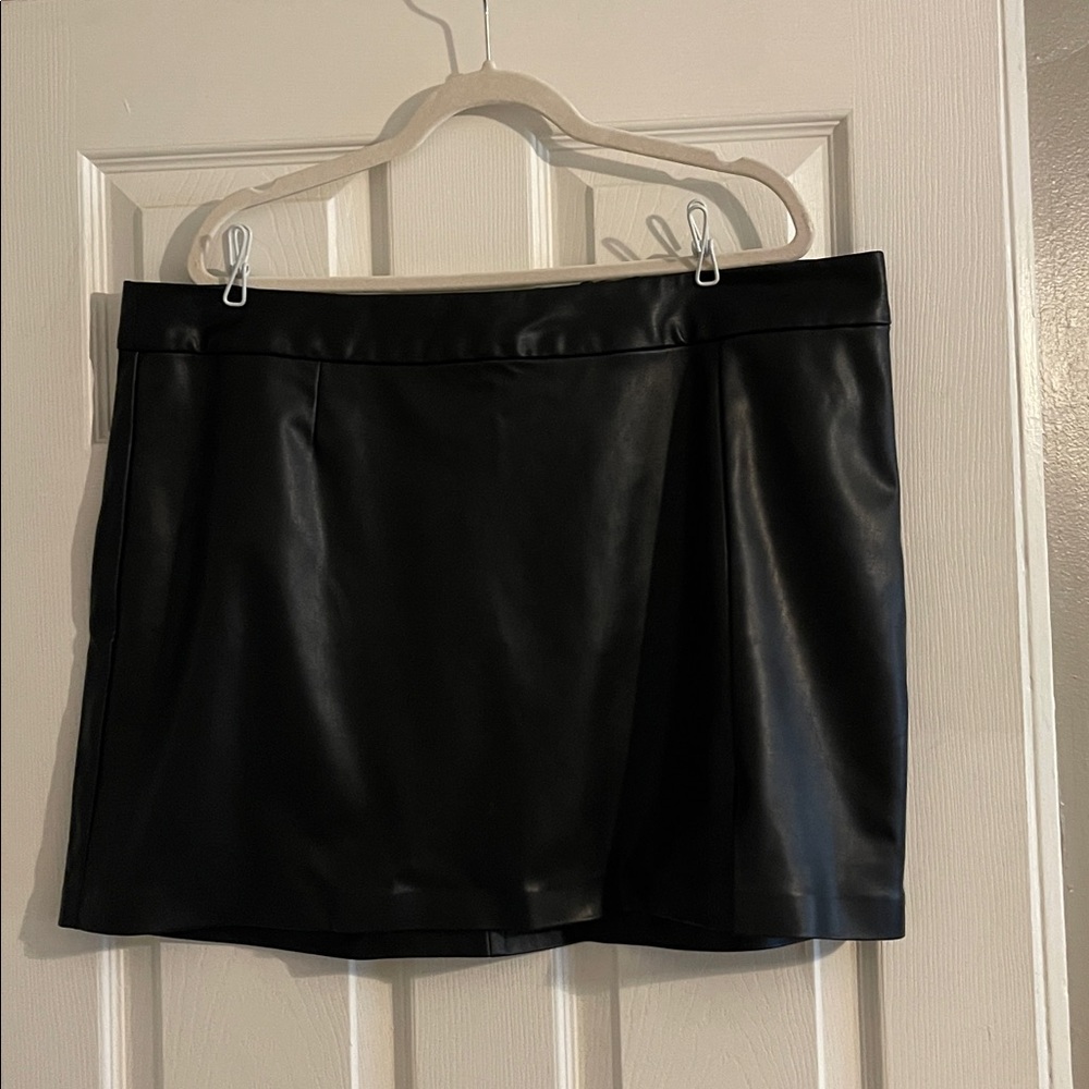 Faux Leather Mini Skirt Amazon the Drop